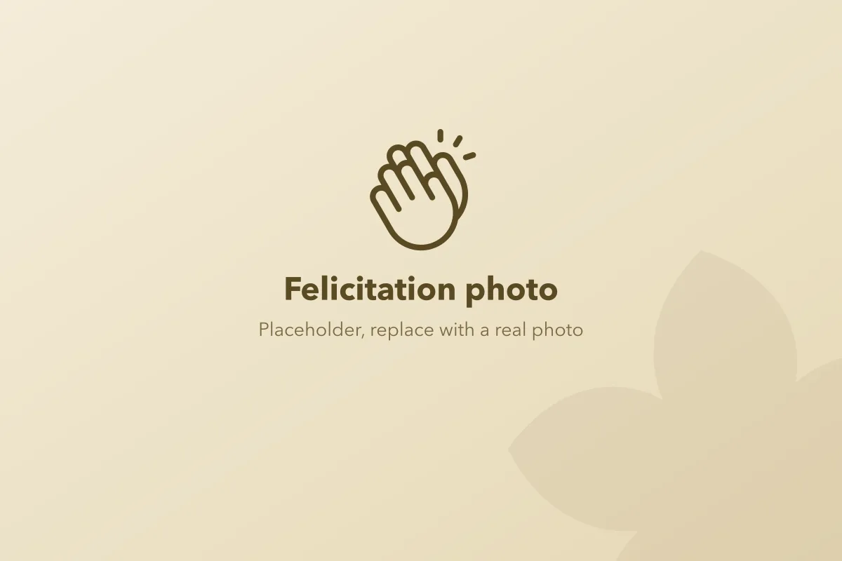 Placeholder for a photo of a faculty felicitation
