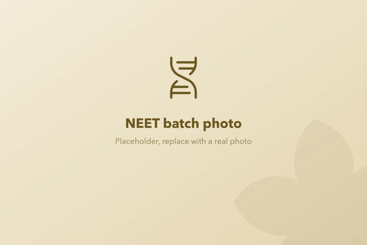 Placeholder for a photo of a NEET batch in class at IIT HOME