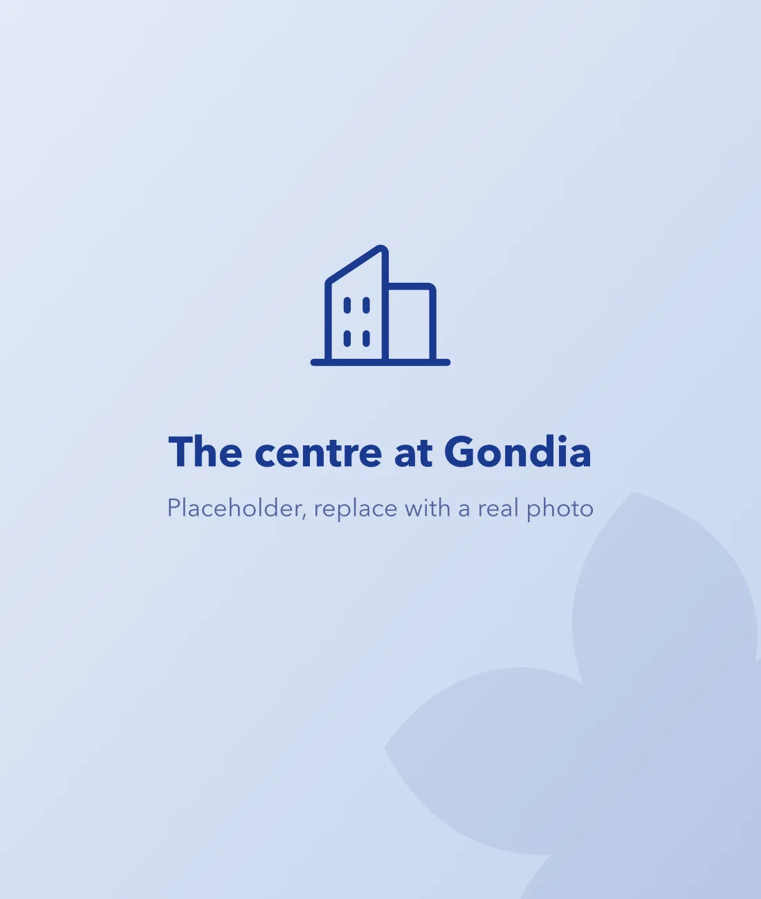 Placeholder for a photo of the IIT HOME centre in Gondia